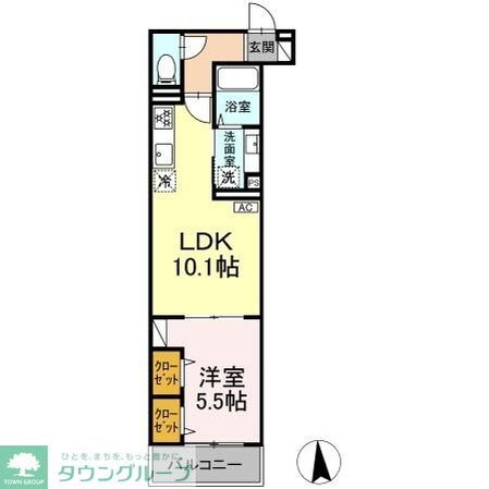 Dアセット栄町の物件間取画像